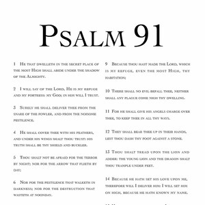 Modern Psalm 24 KJV Print, Bible Quote