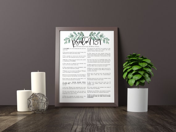 Psalm 139 Print the Passion Translation, Bible Quote - Etsy