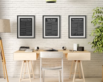 Familie Proklamation / leben Christus / 3 Set LDS Poster Bundle / moderne Lds Druck / LDS Poster / moderne LDS / Lds Wandbehänge / lds Dekor