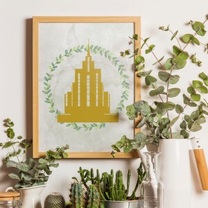 LDS Temple / Oquirrh Mountain Temple / LDS Wedding Gift / LDS Temple Print/ Lds Wall Decor