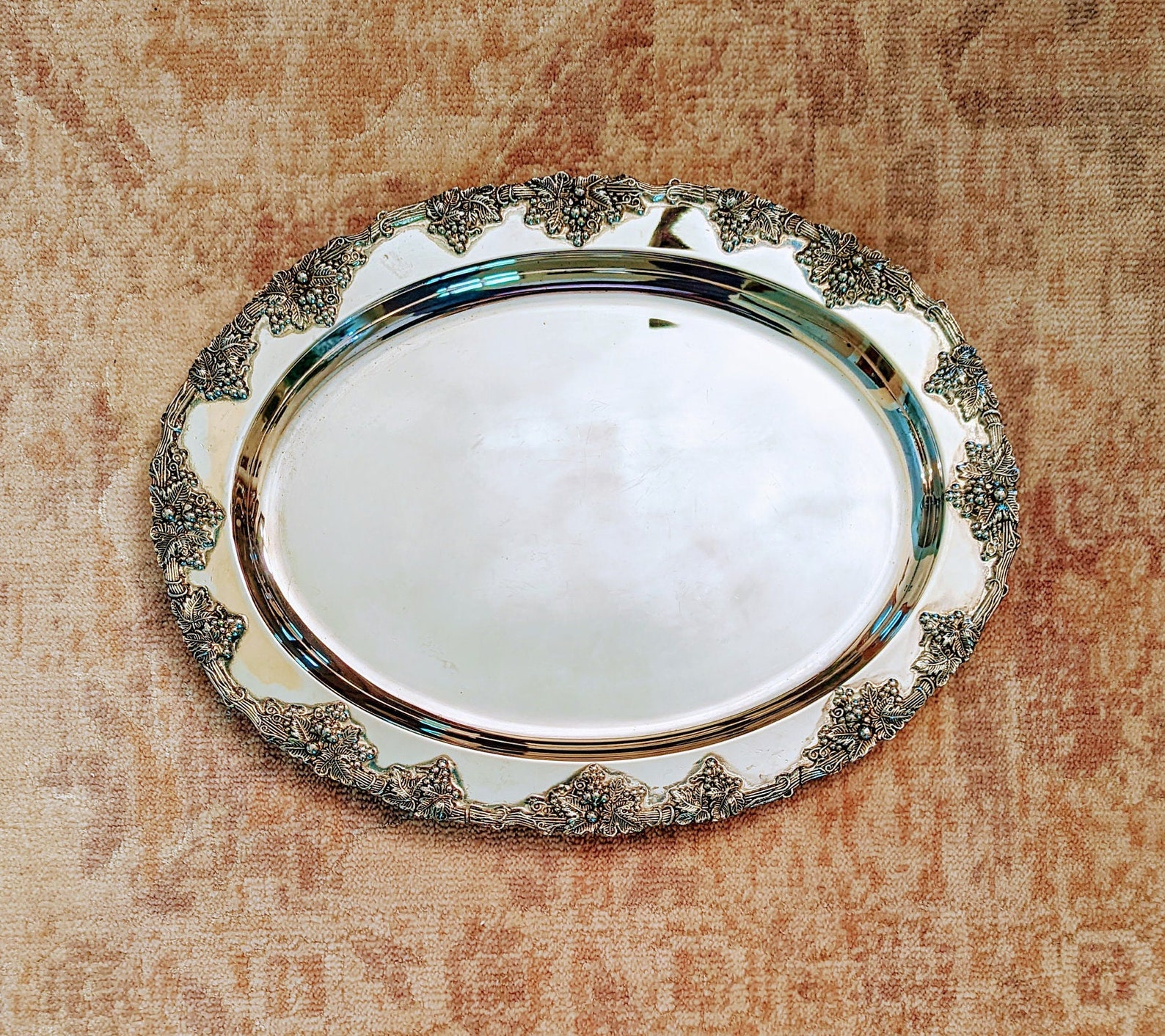 Vintage Godinger Silver Serving Tray Dessert Tray Vintage Etsy