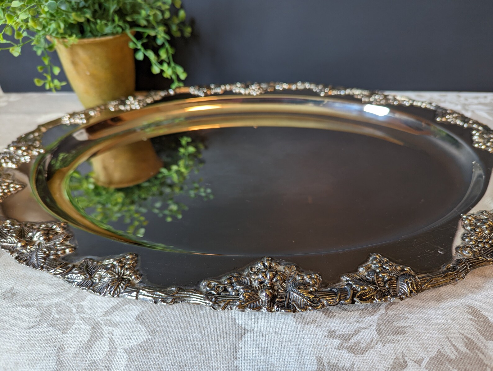 Vintage Godinger Silver Serving Tray Dessert Tray Vintage Etsy