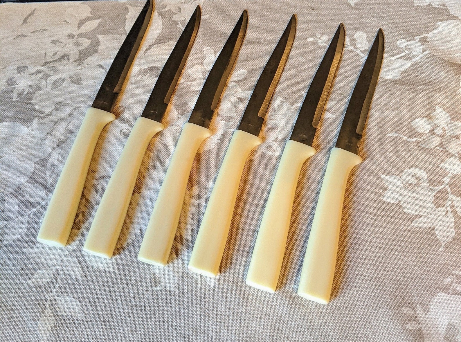Vintage Everbrite Stainless Knife Set Serrated Steak Knives Etsy
