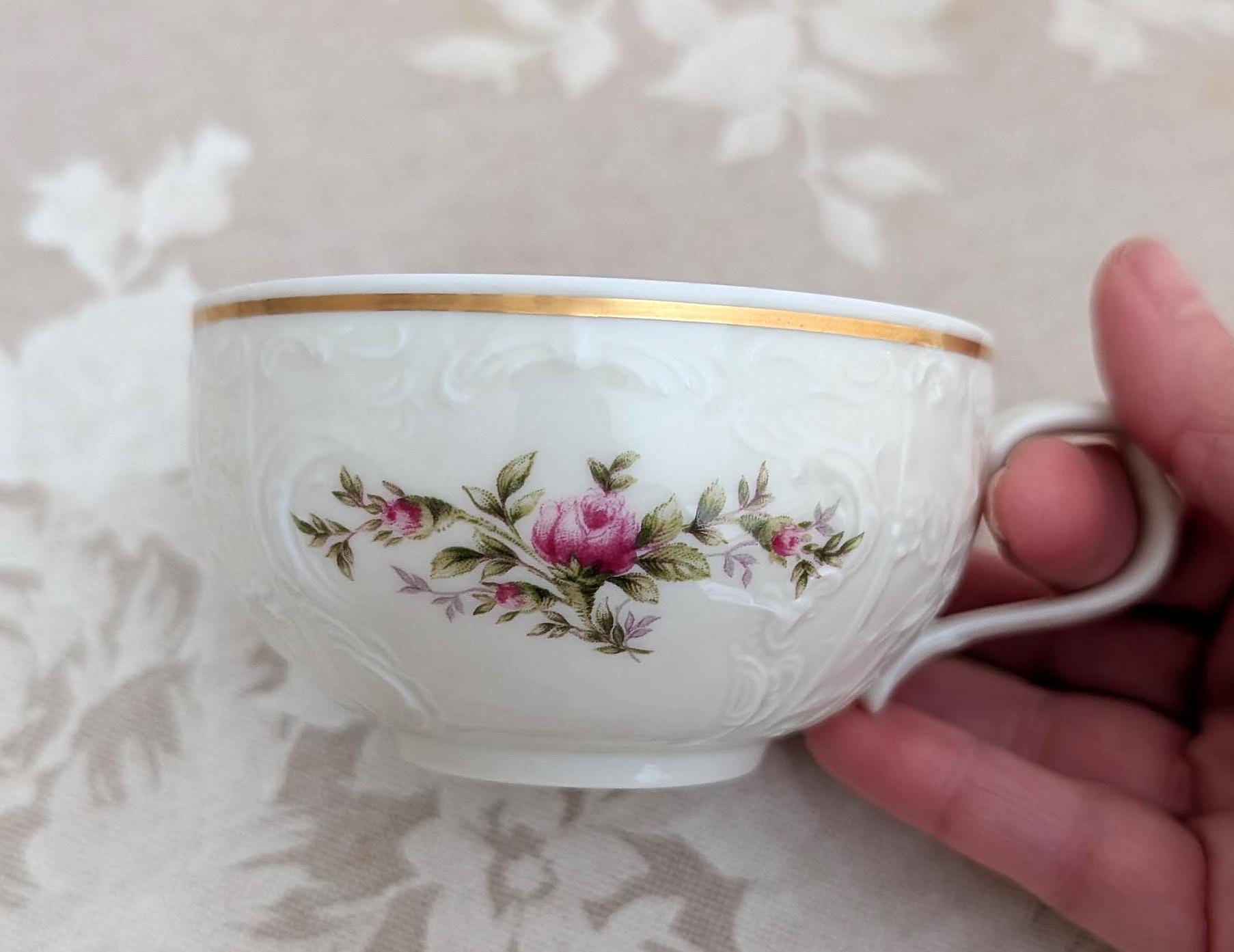 Rosenthal Roses Vintage Rosenthal Classic Rose Teacup and Saucer Set Made in Germany ...