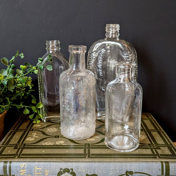 Antique Glass Bottle Etsy