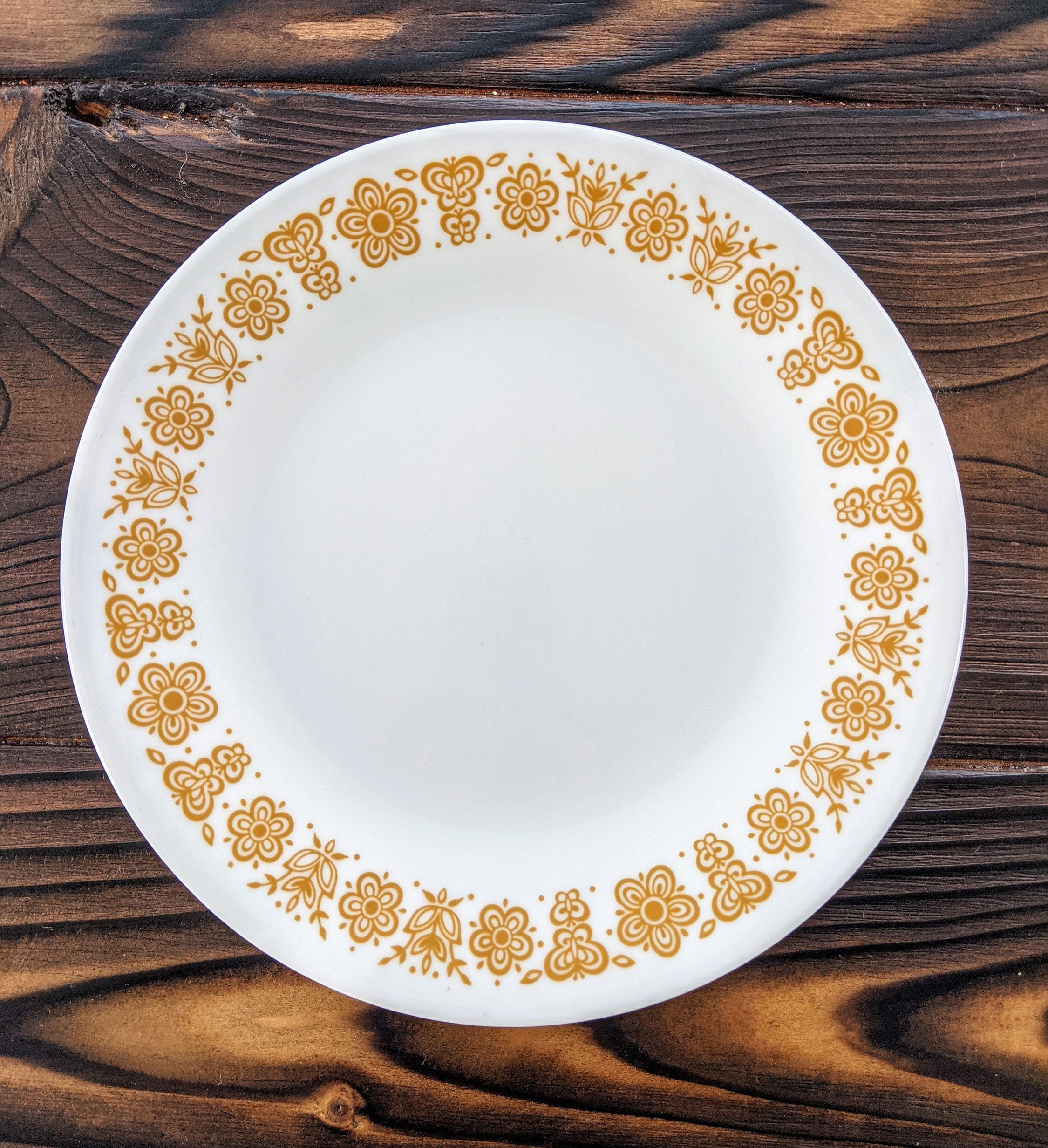 Vintage Corelle Butterfly Gold Dinner Plate Set and Serving Etsy