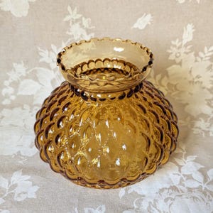 Amber Quilted Glass Shade - Etsy
