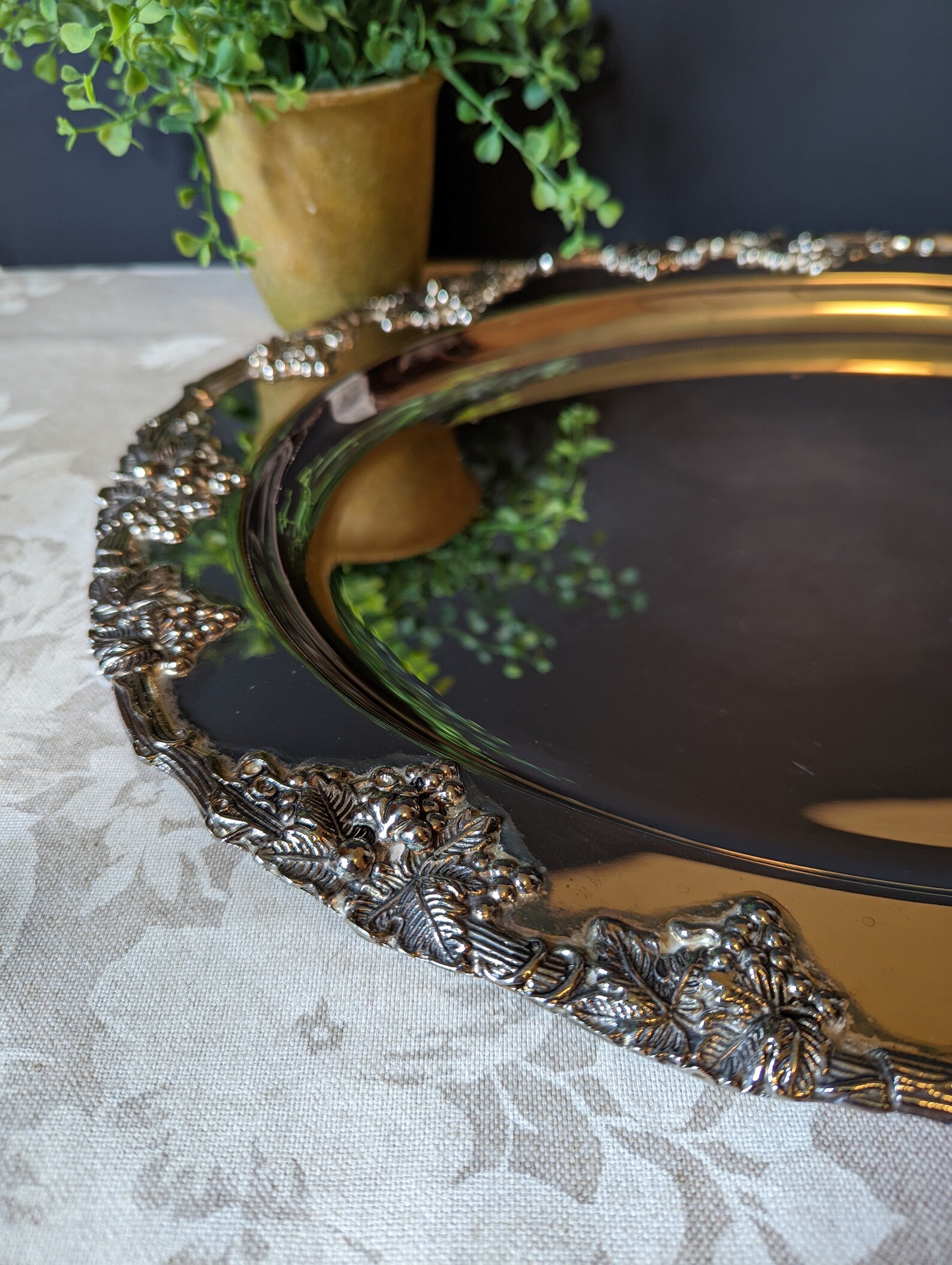 Vintage Godinger Silver Serving Tray Dessert Tray Vintage Etsy