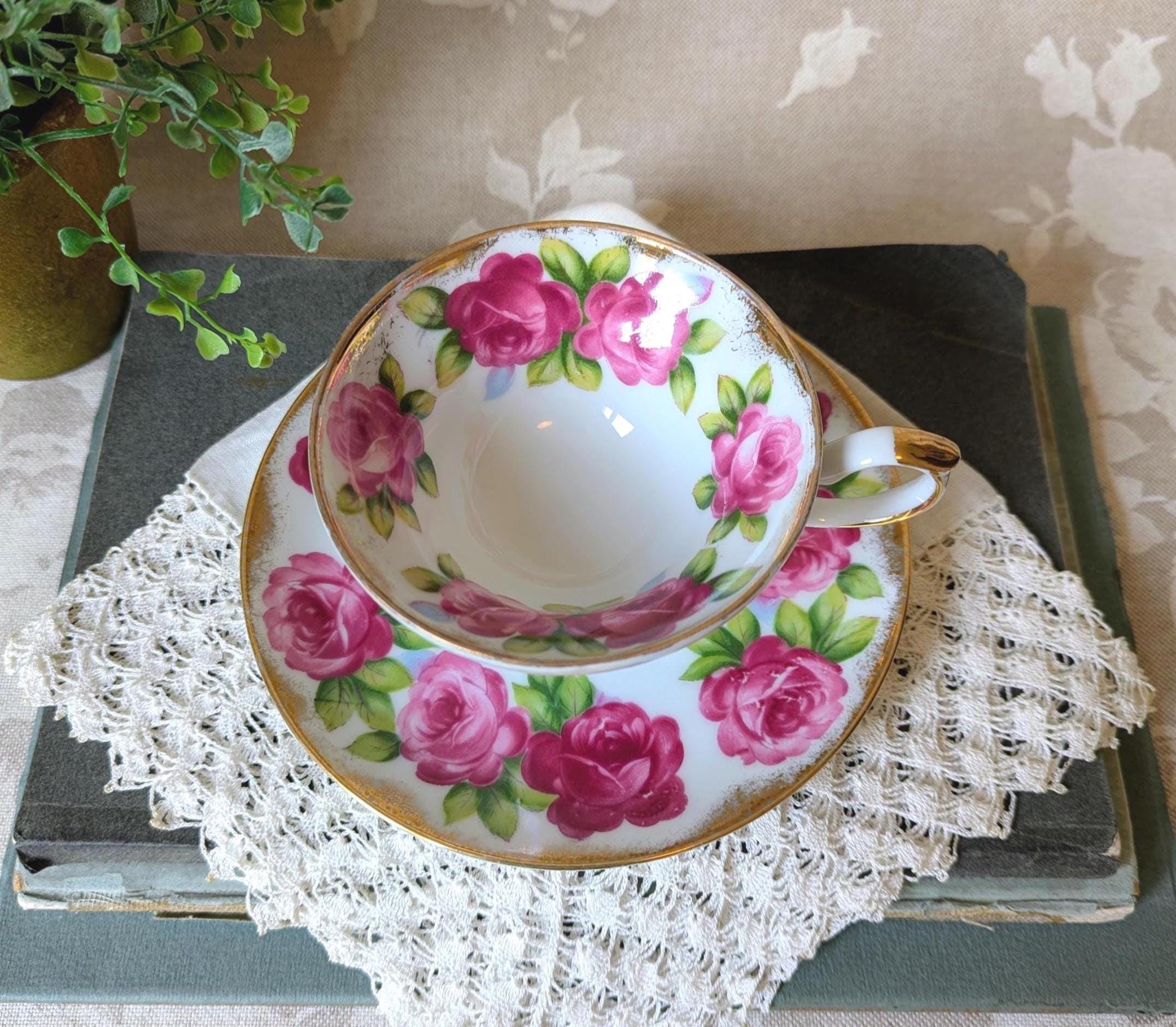 Pink Luster Tea Cup - Etsy