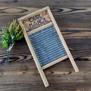 Antique Washboard, Vintage Lingerie Washboard, Farmhouse Wall Decor, Wooden Dubl Handi Washboard, Laundry Room Decor, Musical Washboard