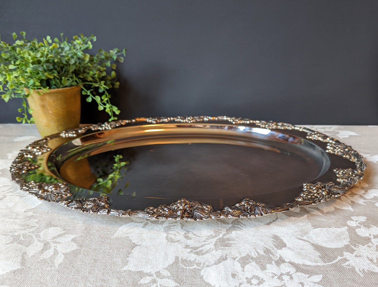 Vintage Godinger Silver Serving Tray Dessert Tray Vintage Etsy