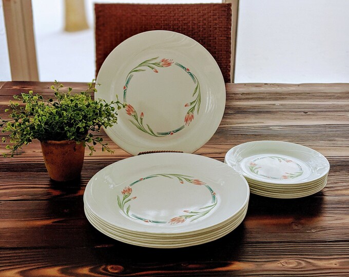 Vintage Corelle Plate Set 16 Pieces Corelle Spring Breeze Dishes