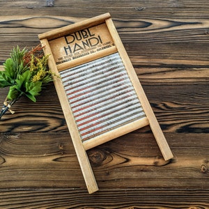 Antique Washboard, Vintage Lingerie Washboard, Farmhouse Wall Decor, Wooden Dubl Handi Washboard, Laundry Room Decor, Musical Washboard