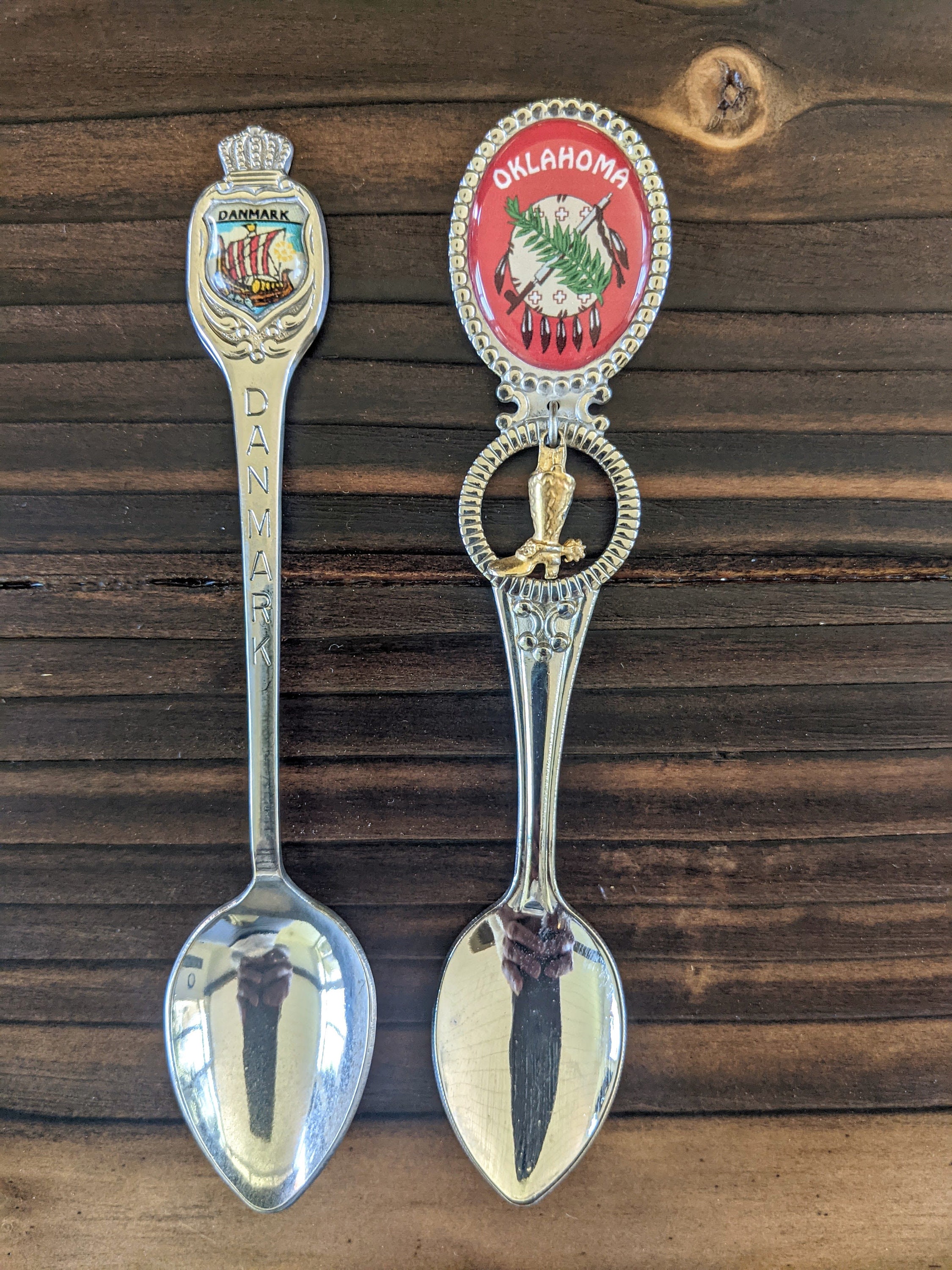 Vintage Collectible Souvenir Spoons Old Silver Spoons Small Etsy
