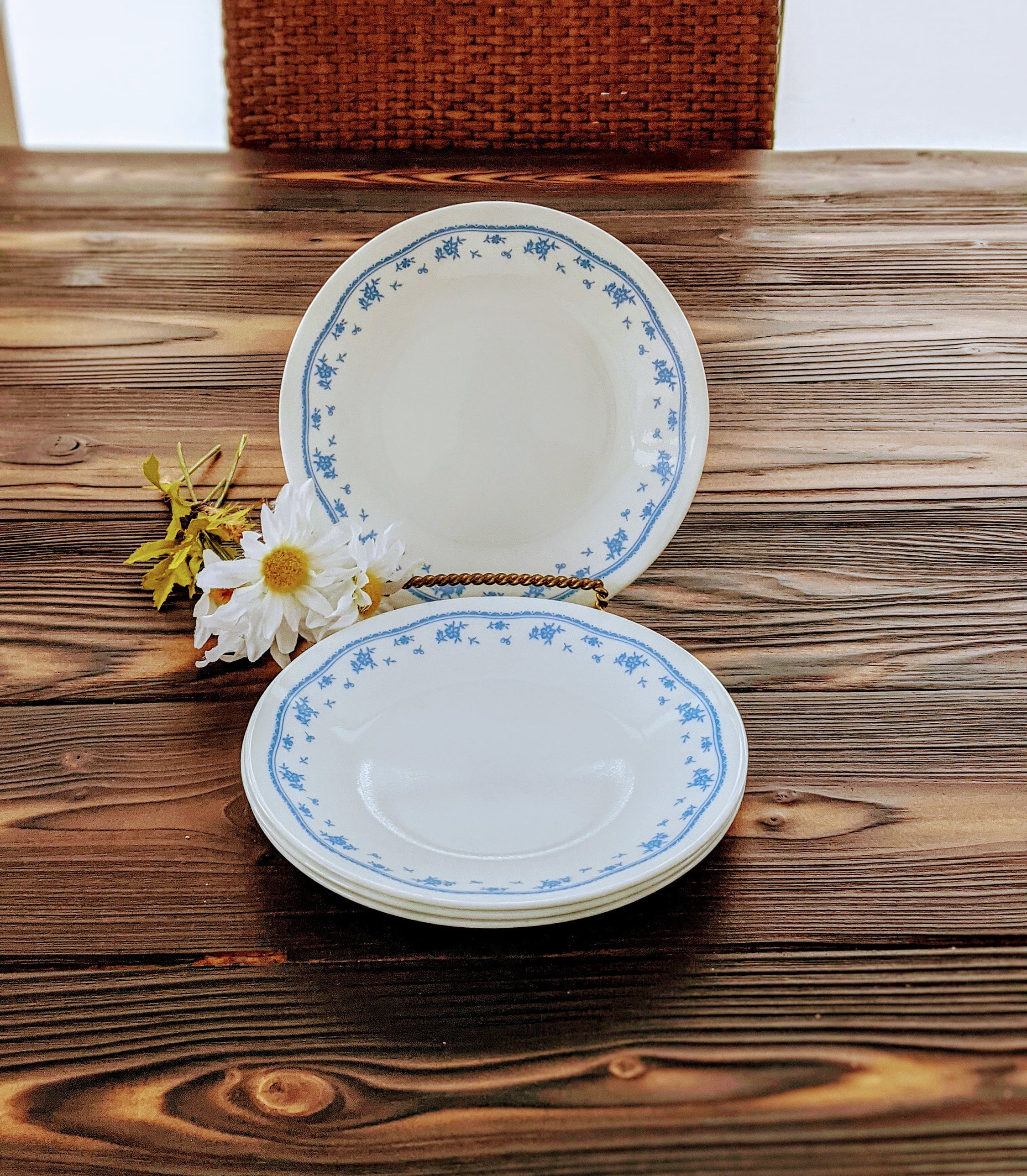 Vintage Corelle Bread and Butter Plates Set of 4 Corelle Etsy