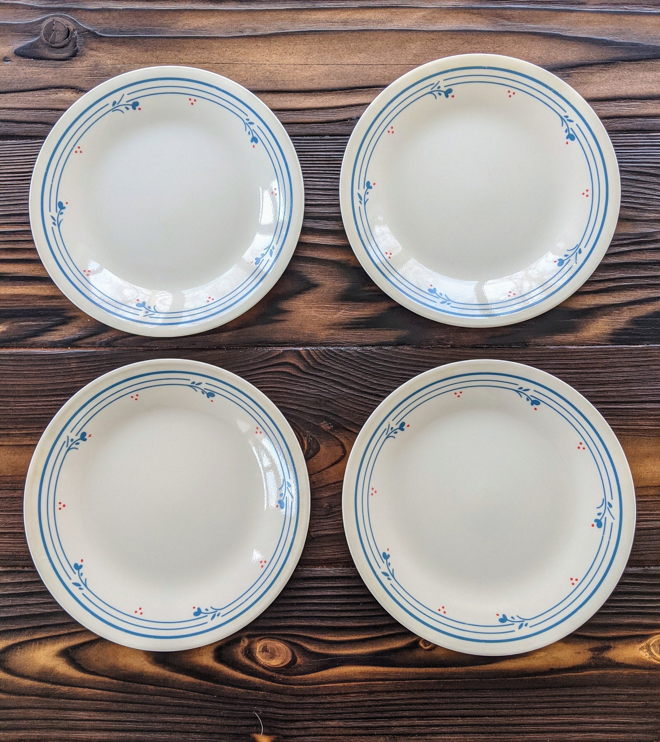 Vintage Corelle Bread and Butter Plates Set of 4 Corelle Etsy