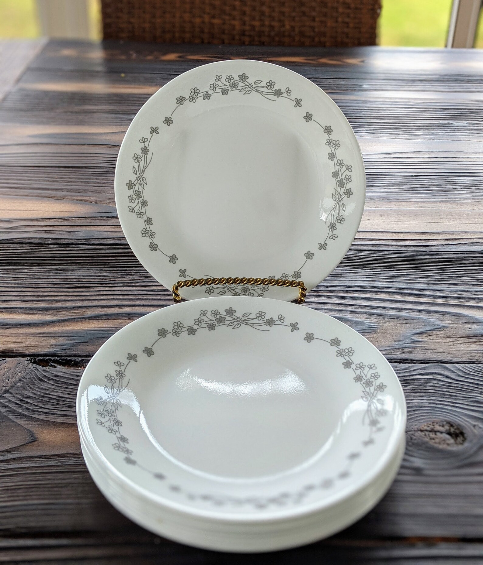 Vintage Corelle Bread and Butter Plates Set of 8 Corelle Etsy