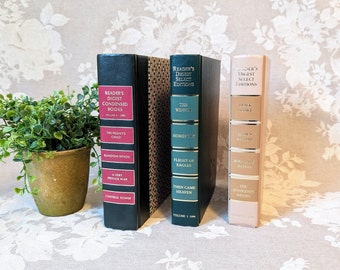 Set of 3 Vintage Reader's Digest Books Hard Cover, Old Readers Digest Select Edition Books, Vintage Display Books, Vintage Collectibles