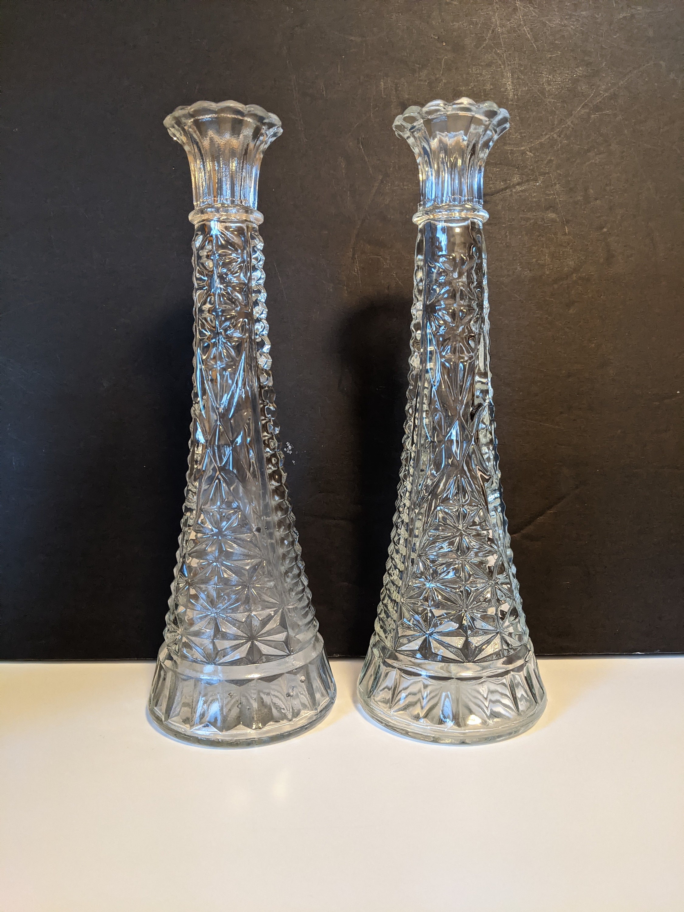 Vintage Clear Glass Vases Lot of Glass Vases Bulk Vases for Etsy