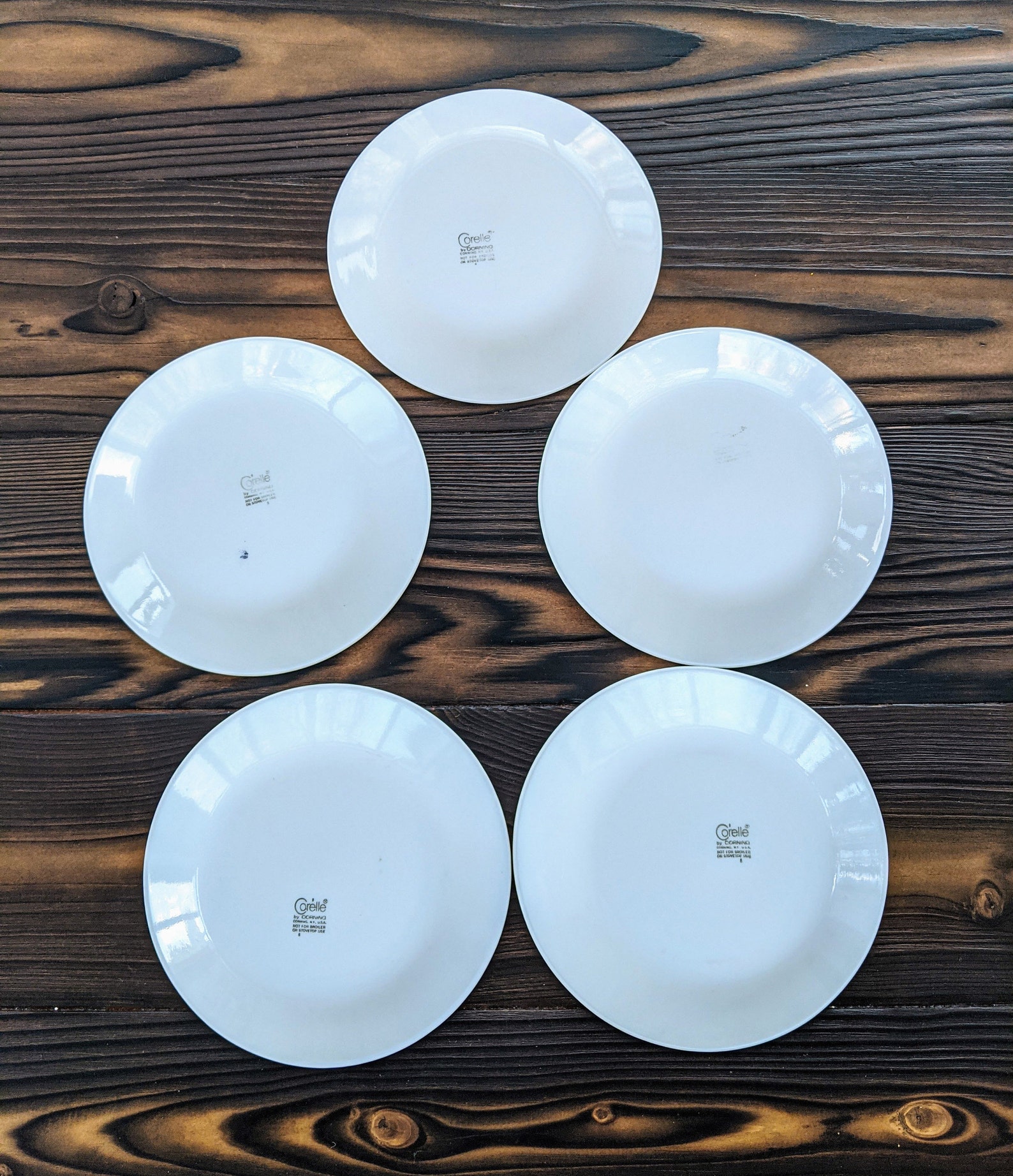 Vintage Corelle Bread and Butter Plates Set of 5 Corelle Etsy
