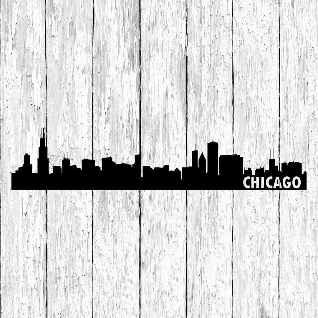 Chicago Skyline Decal Laptop Stickers MacBook Decal Car Decal Vinyl ...