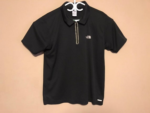 north face polo shirt large