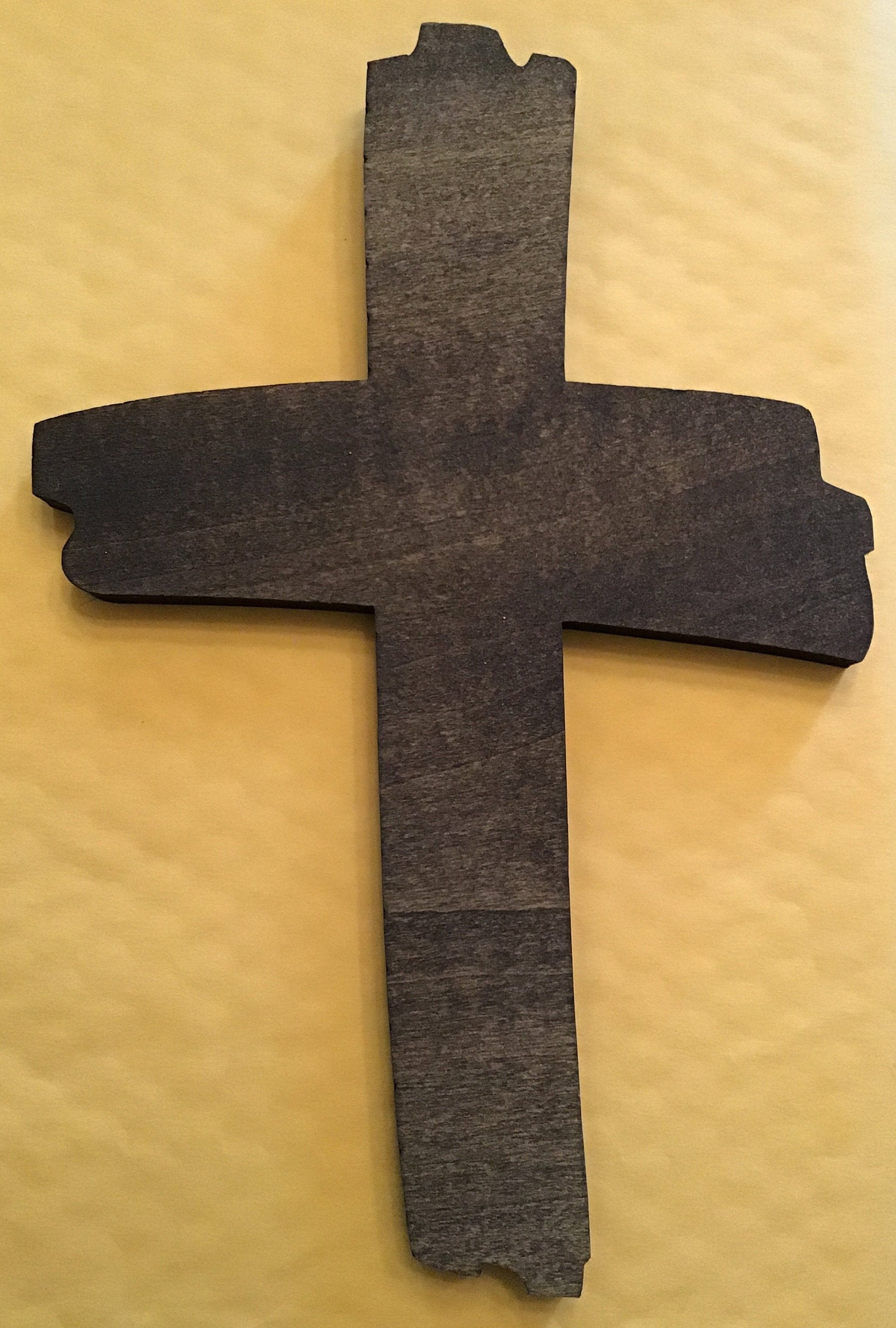 Solid Wood Rugged Cross - Etsy
