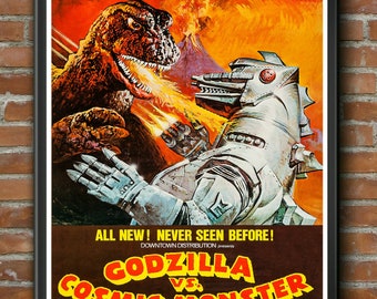 Godzilla Large Movie Poster Art Print Maxi A1 A2 A3 A4