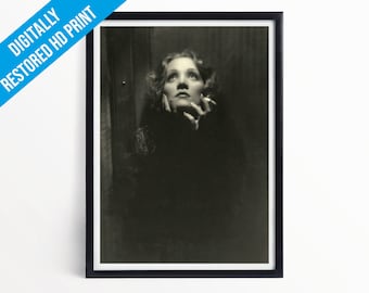 Marlene Dietrich Poster Print - Reproduction as shown in Bohemian Rhapsody Movie - Professionally Printed Art Print