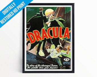 Dracula Horror Movie Film Poster Print - A5 A4 A3  - Professionally Printed Wall Art