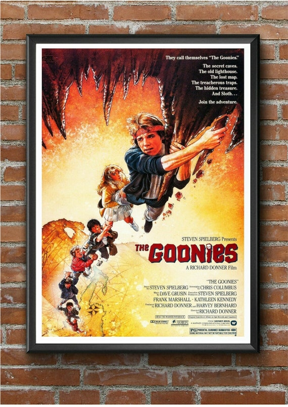 The Goonies Spielberg movie poster print #2