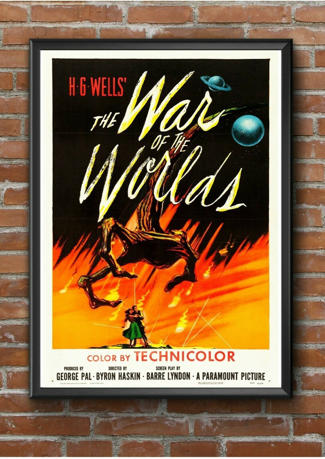 A1 WAR OF THE WORLDS A3 A2 A4 Home Wall Print Vintage Movie Film Poster