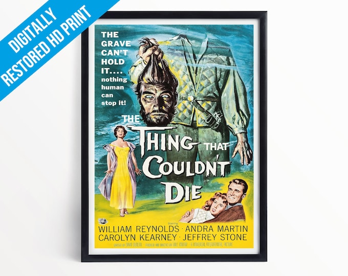 Impression d'affiche de film d'horreur The Thing That could't die - A5 A4 A3 - impression d'art mural professionnellement