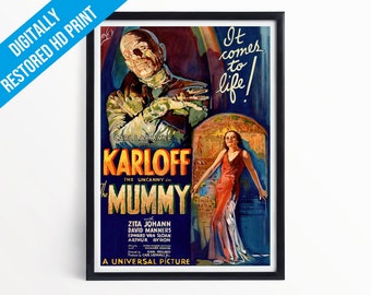 The Mummy Horror Movie Film Poster Print - A5 A4 A3  - Professionally Printed Wall Art