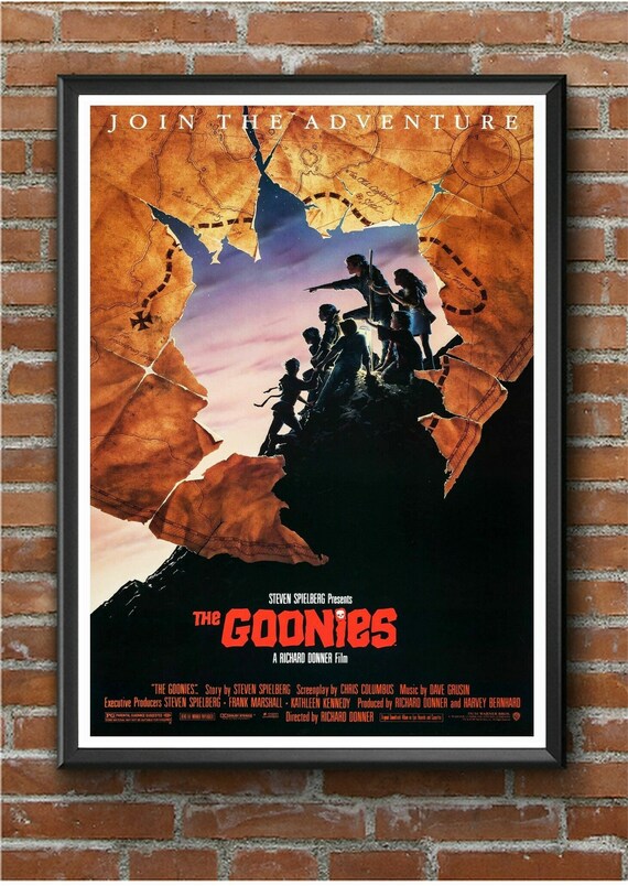 The Goonies Spielberg movie poster print #2