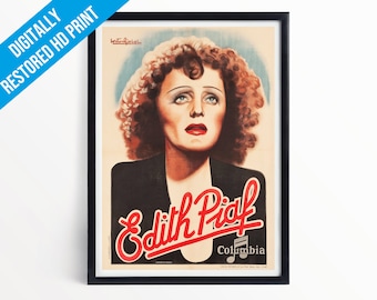 Edith Piaf Poster Print - A5 A4 A3  - Professionally Printed Wall Art Print