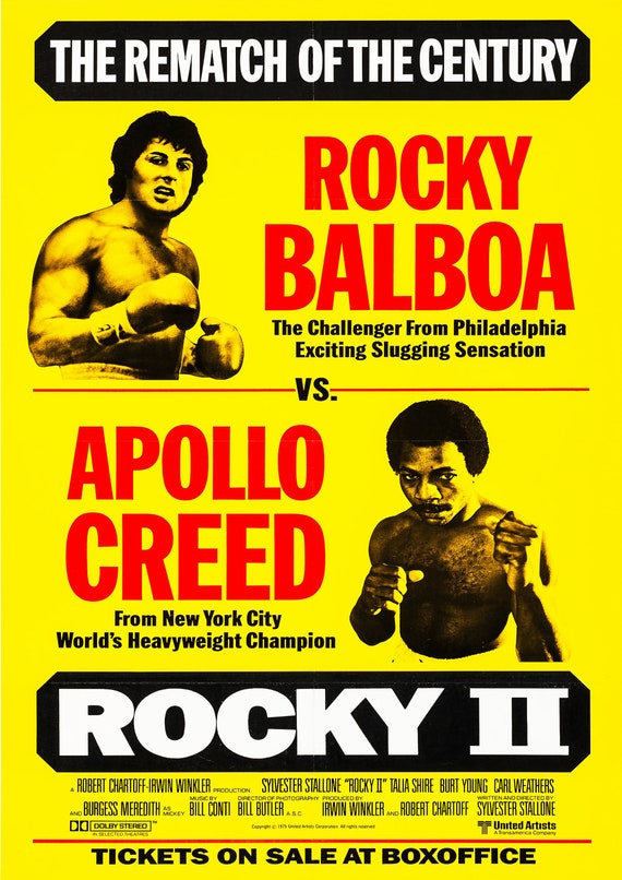A4 A3 A2 A1 A0| Creed 2 Boxing Movie Poster Print T1316