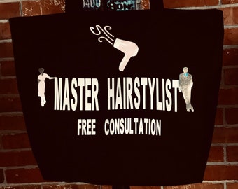 Master Hairstylist Gift tote bag/Hairstylist Gift/Hairstylist promotional tote bag/Salon Tote Bag