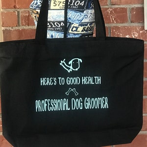 Dog Groomer tote bag gift/Dog lover gift idea/Dog Groomer supplies