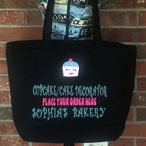 Cake Decorator Gift Tote Bag/Cupcake Designer/Cupcake supplies/Cupcakes and cakes