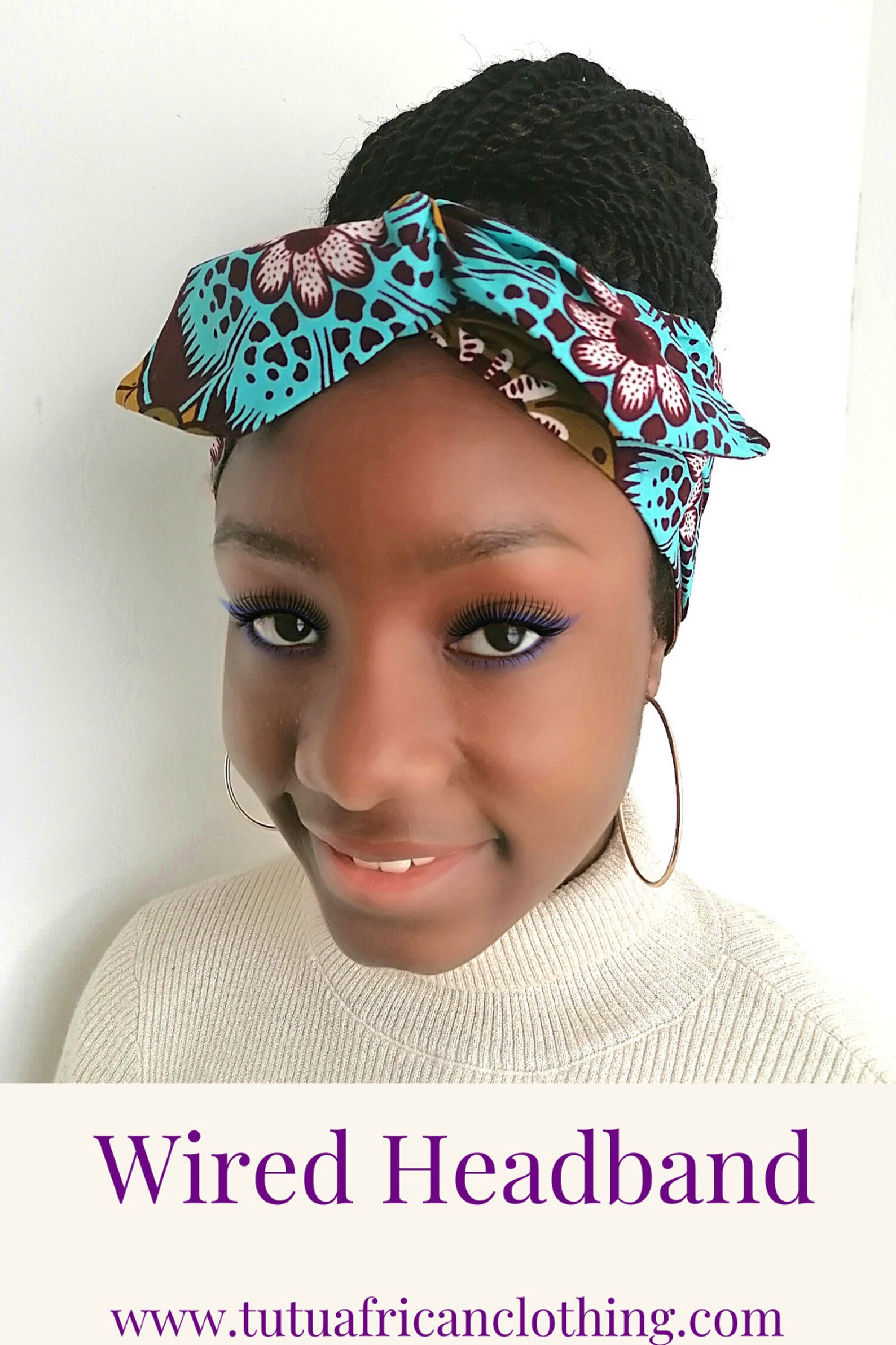 African Ankara Headband for head dressing turban or head tie. | Etsy