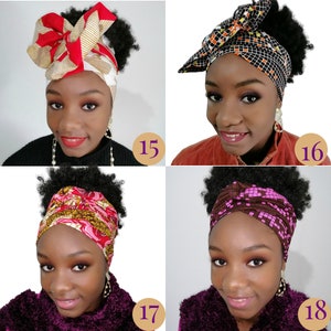 African ankara print head wrap/Scraves for head dressing, turban or head tie. Explore Now!