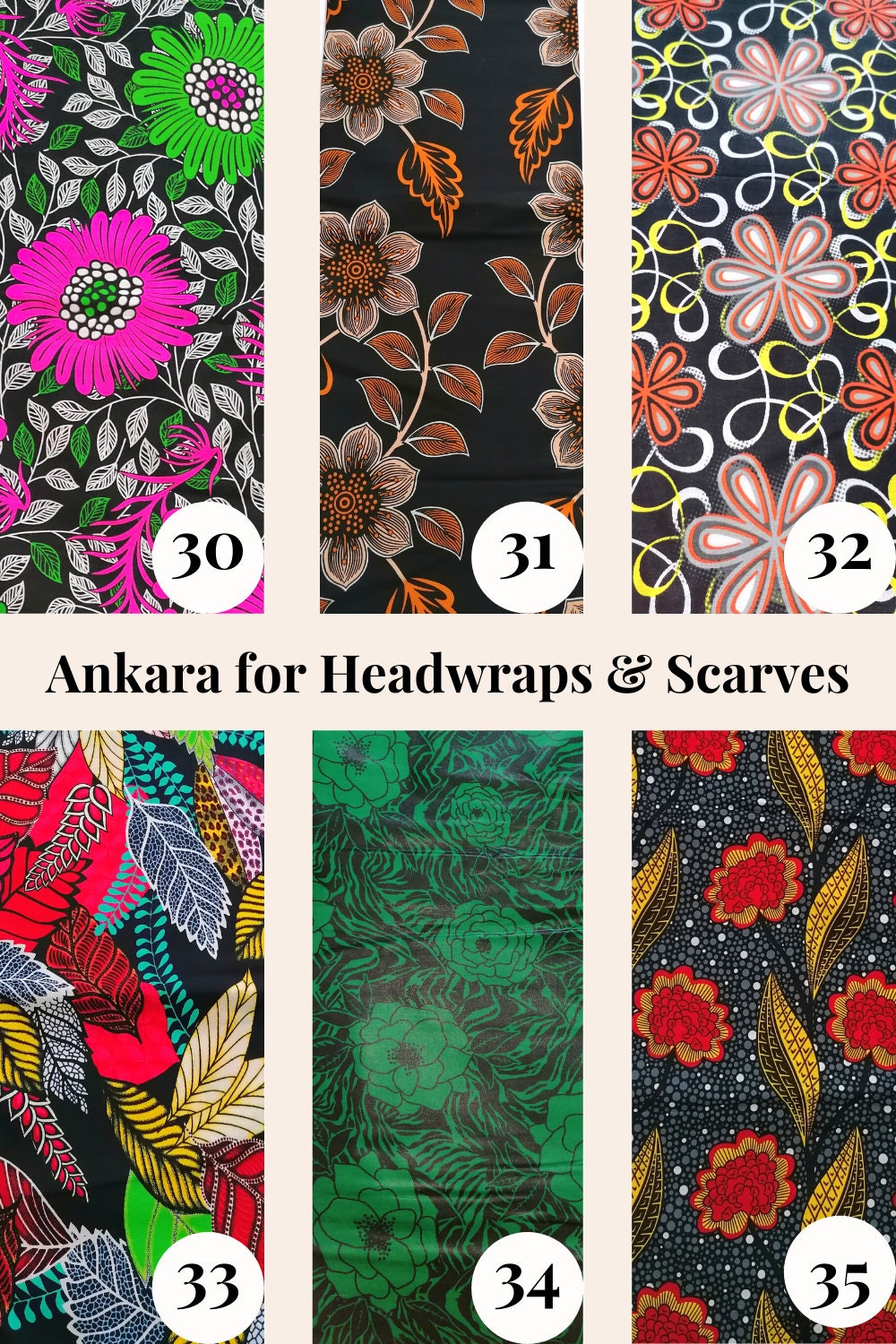 African Ankara Print Head Wrap/scraves for Head Dressing | Etsy