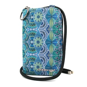 Seegarn Täschle, bolso y billetera para celular 2 en 1 (opcional con bloqueador RFID/NFC), MB09