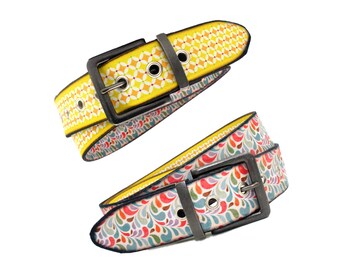 Belt for turning made of fabric / Vegan / Recycled / Handmade (SeeLicht MB30 & MB18)