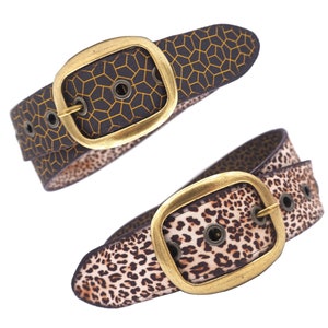 Reversible fabric belt / Vegan / Recycled / Handmade (SeeLöwe MB36 & MB38)