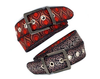 Belt for turning made of fabric / Vegan / Recycled / Handmade (SeeBlick MB33 & MB26)