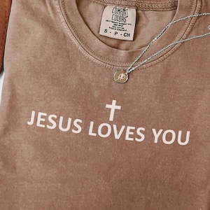 Jesus Loves You PNG, Minimalist Christian Faith Shirt Design, Religious Sublimation