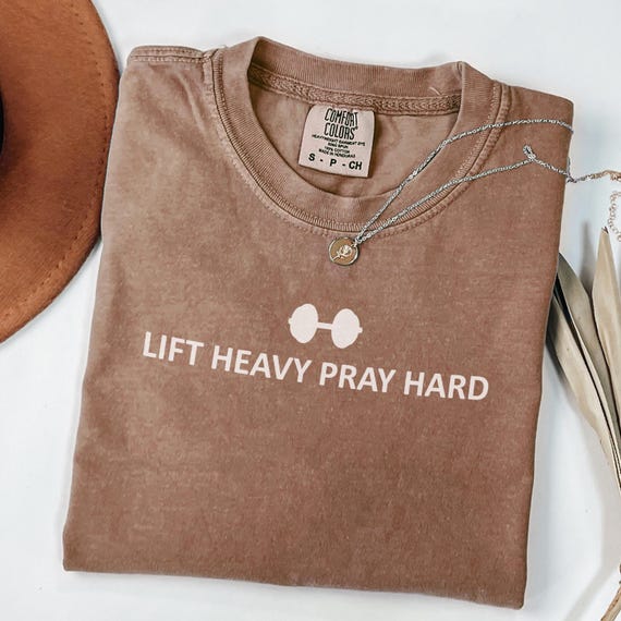 Lift Heavy Pray Hard, Christian Gym PNG Bible Verse Sublimation Design, Faith Quote