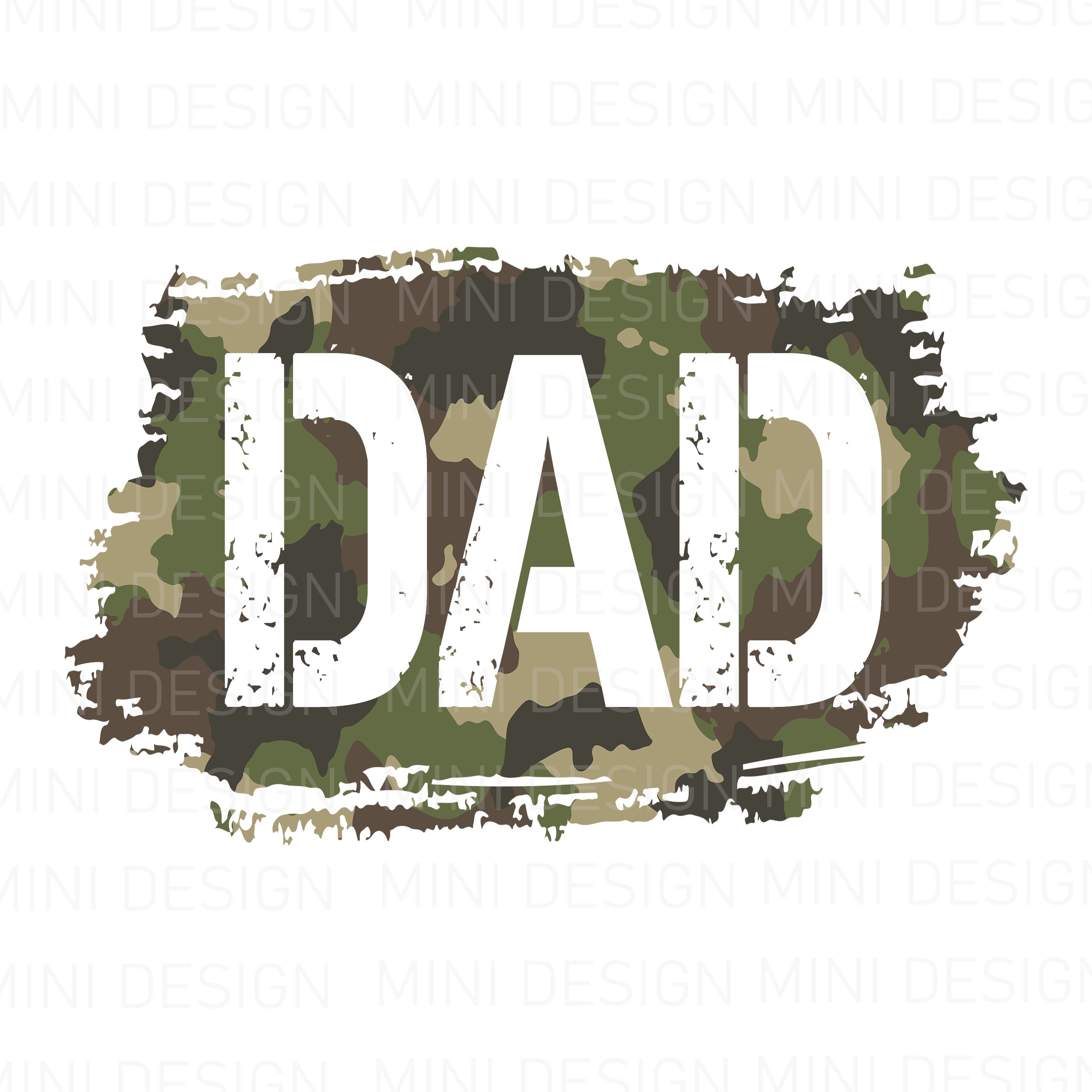 Camo Dad PNG File, Camo Father PAPA Design, Digital Download, Camo ...